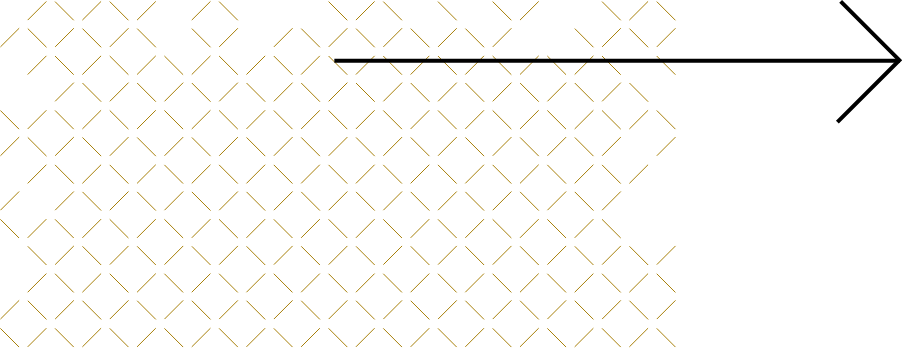 Arrow and x-pattern